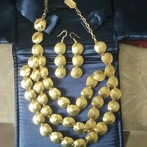 Necklace and matching earrings